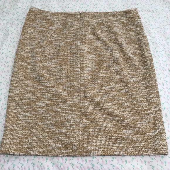 NWOT Laura Yellow High Waisted Tweed Boucle Pencil Skirt Plus Size 16/1X - Picture 3 of 9